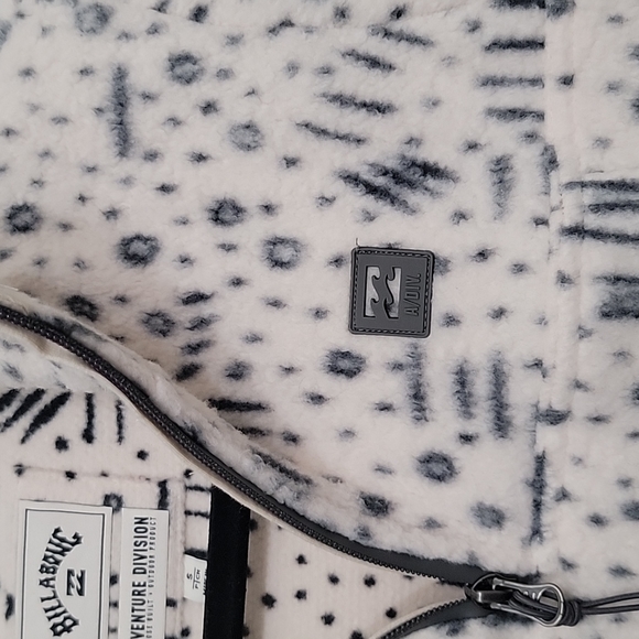 NWOT Billabong Women's Boundary Half Zip Top Thick Fleece Sweatshirt - Picture 9 of 12